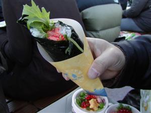 寿司ロール鮭とイクラ400円